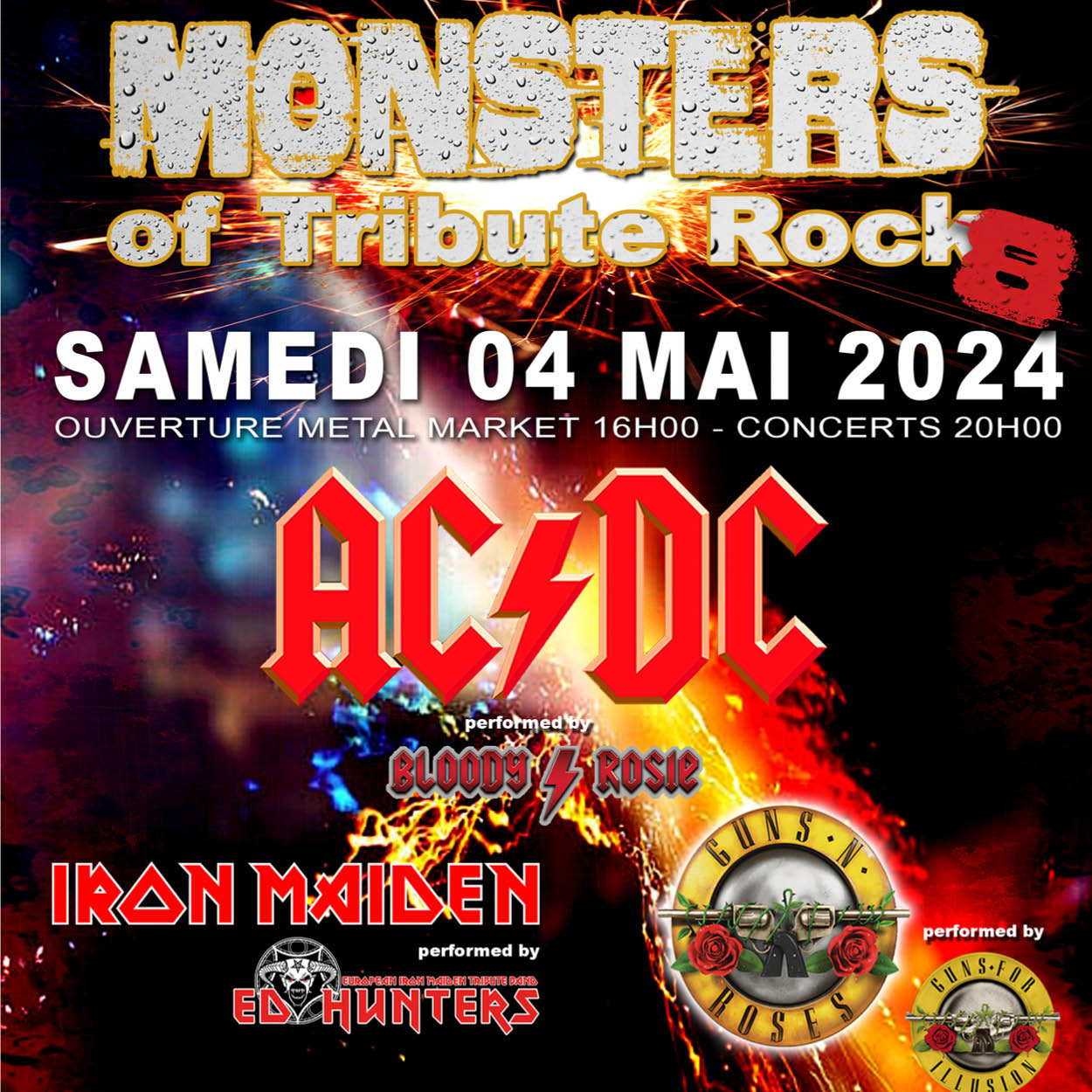 Monsters of Tribute Rock 2024 : le meilleur d'AC/DC, IRON MAIDEN et ...