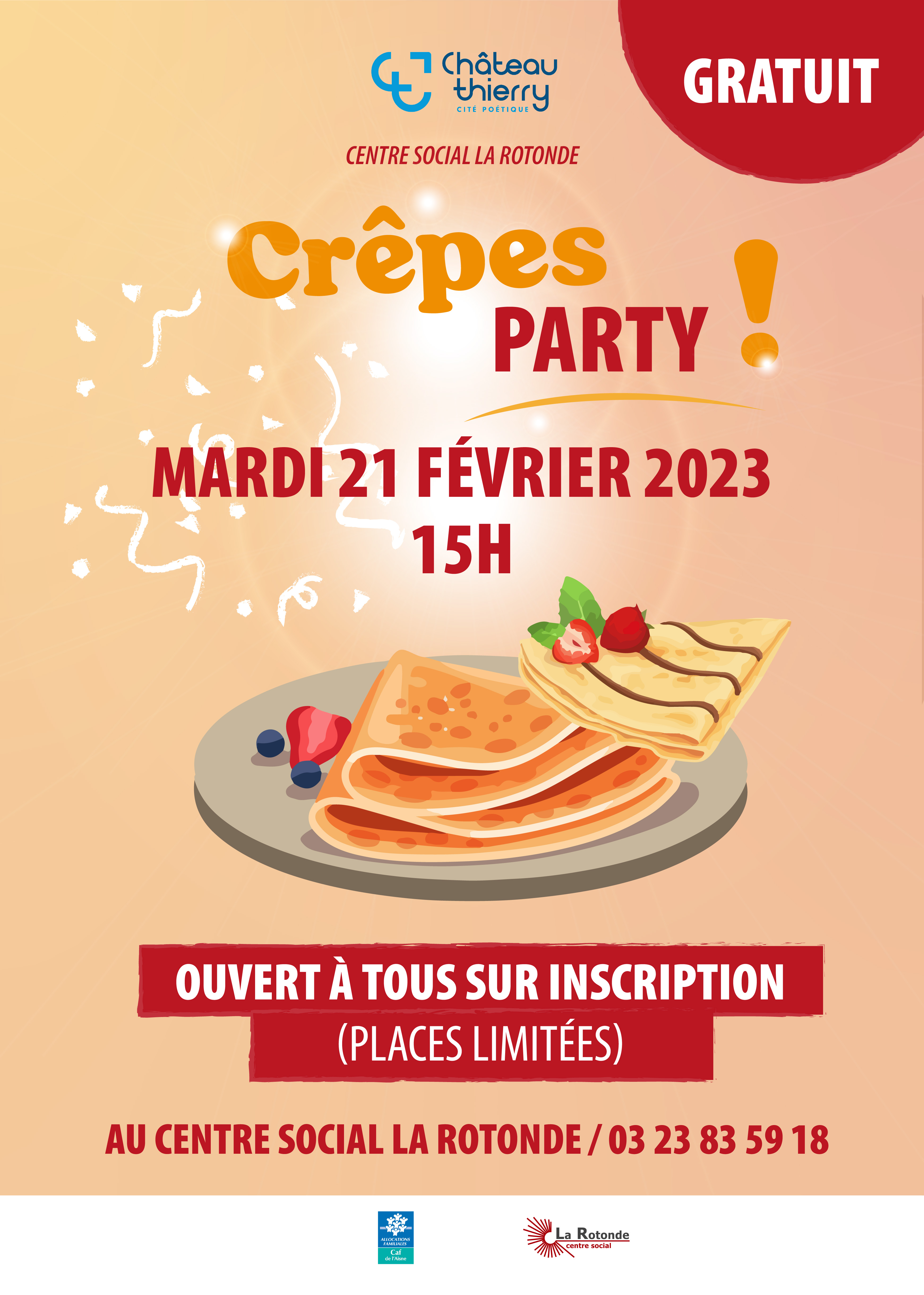 Crêpe Party les jeudis à l'Accueil de Loisirs – Centre Culturel et Social  Rotterdam