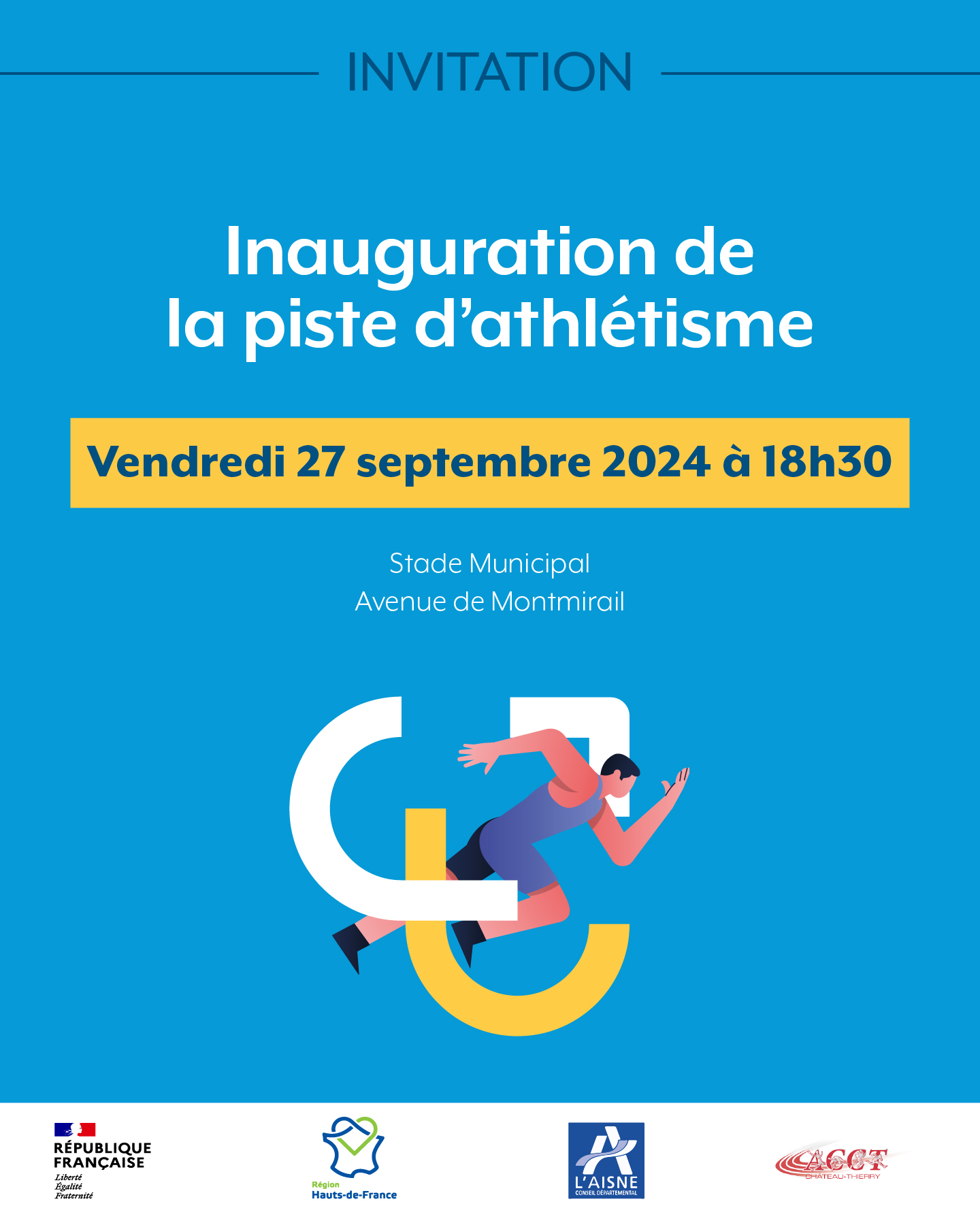 Inauguration de la piste d'athlétisme ChâteauThierry