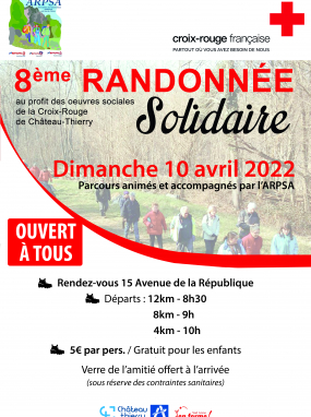 Randonnée solidaire au profit de la Croix Rouge Française