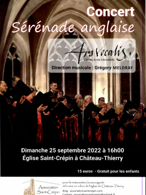 Concert Sérénade Anglaise - église St Crépin