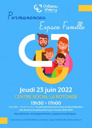 Affiche Permanence Espace Famille