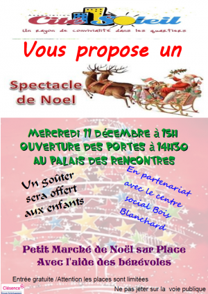 Spectacle de Noël Cité Soleil