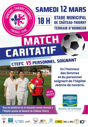 Football - Match en l'honneur des femmes et des soignants