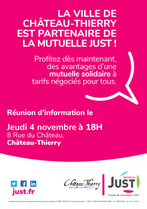Réunion d'information sur la mutuelle Just, partenaire de la Ville