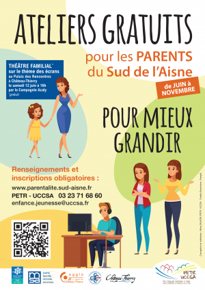 Ateliers gratuits pour les parents du Sud de l'Aisne
