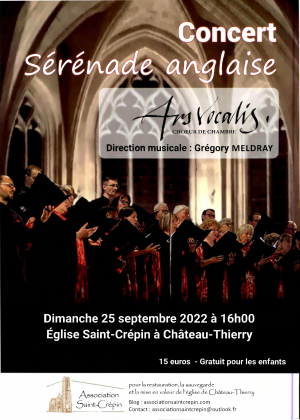 Concert Sérénade Anglaise - église St Crépin