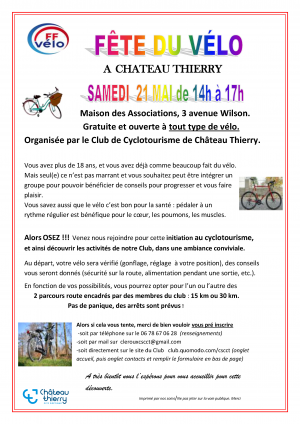 Affiche Fête du Vélo