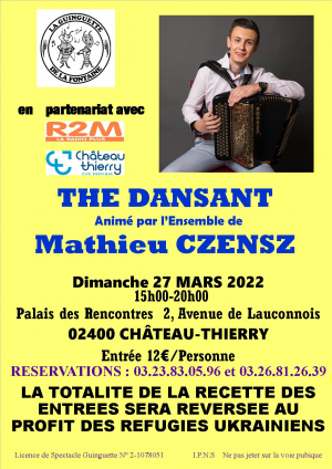 Thé dansant organisé par la Guinguette de la Fontaine
