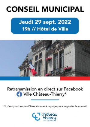 Conseil municipal du 29 septembre 2022