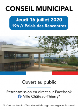 Conseil municipal du 16 juillet 2020