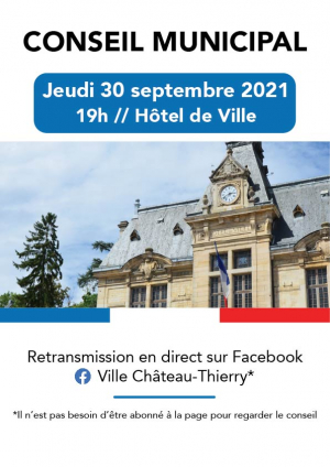 Conseil municipal du 30 septembre 2021