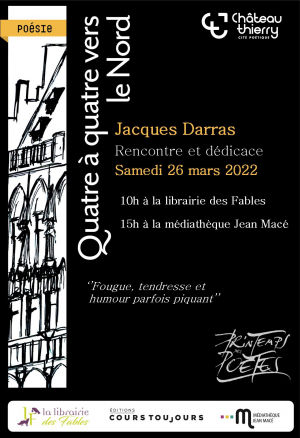 Rencontre avec le poète Jacques Darras et séance de dédicaces 