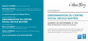 Dénomination du centre social Nicole Bastien