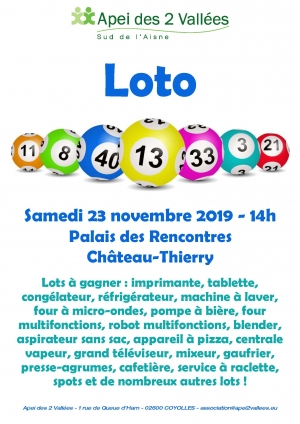 Loto de l'APEI des 2 Vallées