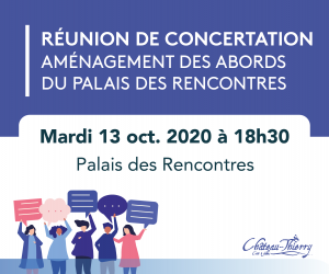 Réunion publique - Aménagement des abords du Palais des Rencontres