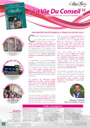 La Vie du Conseil n°72