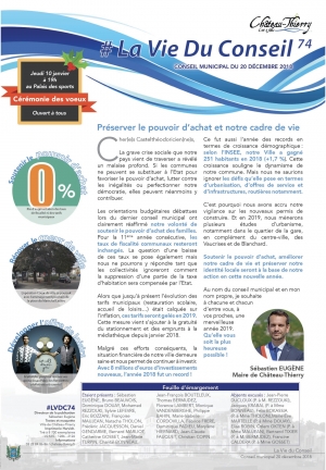 La Vie du Conseil n°74 La Vie du Conseil n°74