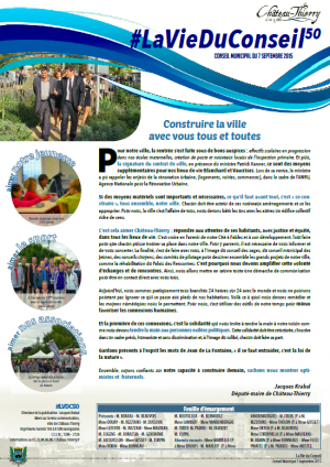 Couverture La vie du conseil n° 50