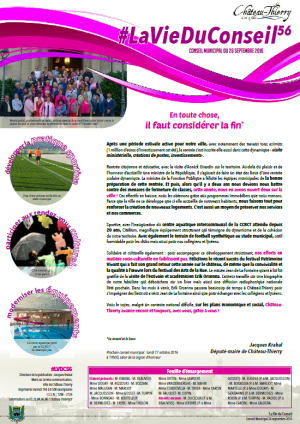 Couverture La vie du conseil n°56