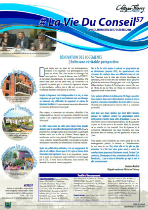 La vie du conseil n° 57 La vie du conseil n° 57