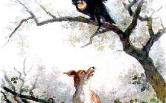 Le Corbeau et le Renard - Auguste Delierre (collection Musée Jean de La Fontaine)