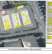 Plan du Village Associatif - Place Jean Moulin