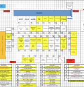 Plan du Village Associatif - Palais des Sports intérieur